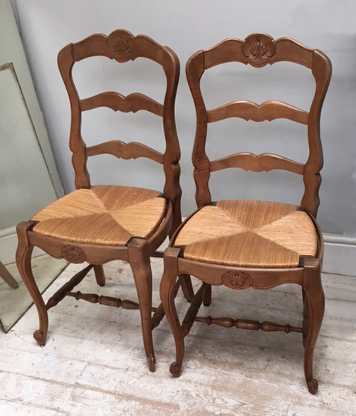 pair of old french chairs